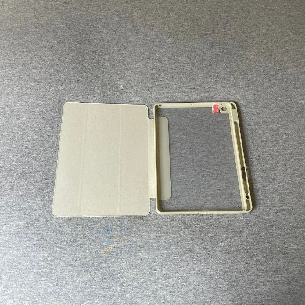 Wenlaty iPad 9th/8th/7th Generation Protector Clear Case - Starlight Ivory